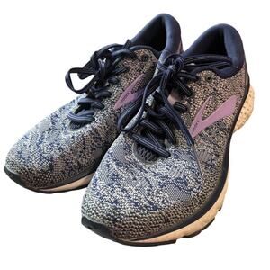 Brooks Ghost 11 Running Shoes Navy Lavender Women’s Size 8